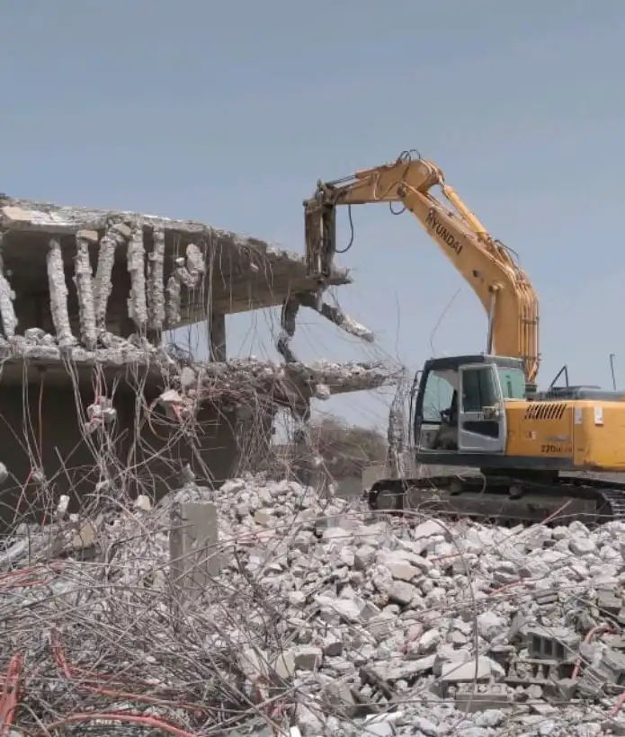 هدم فلل منازل قصور غرف ملاحق ابراج شركات